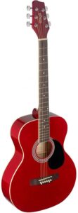  Stagg SA20A RED Auditórium Guitarra acústica con tapa de tilo